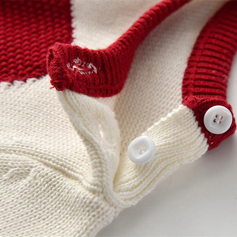 Одежда для маленьких девочек вязаные хлопковые комбинезоны с длинным рукавом