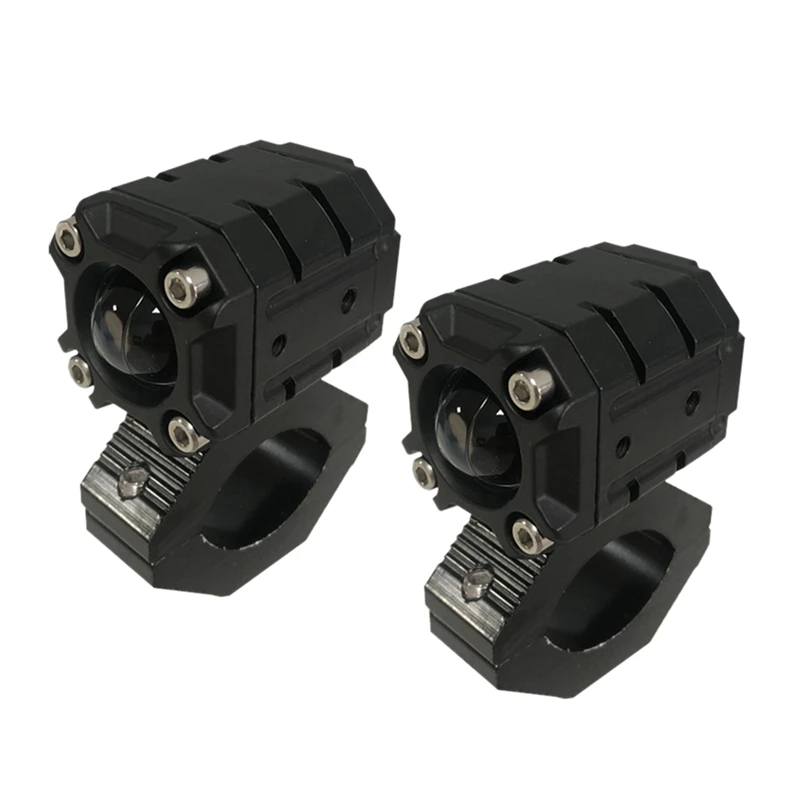 

Мотоциклетный Светодиодный точечный светильник, 2 шт., Двухцветные светодиодные линзы желтого и белого цветов, противотуманные фары дальне...