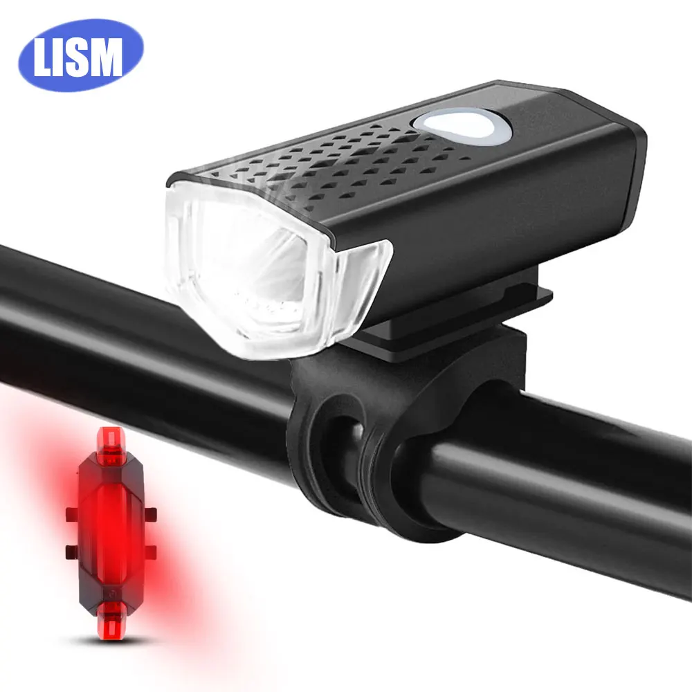 Велосипедный фонарь с USB-аккумулятором 1100 мАч горный велосипед передняя и задняя