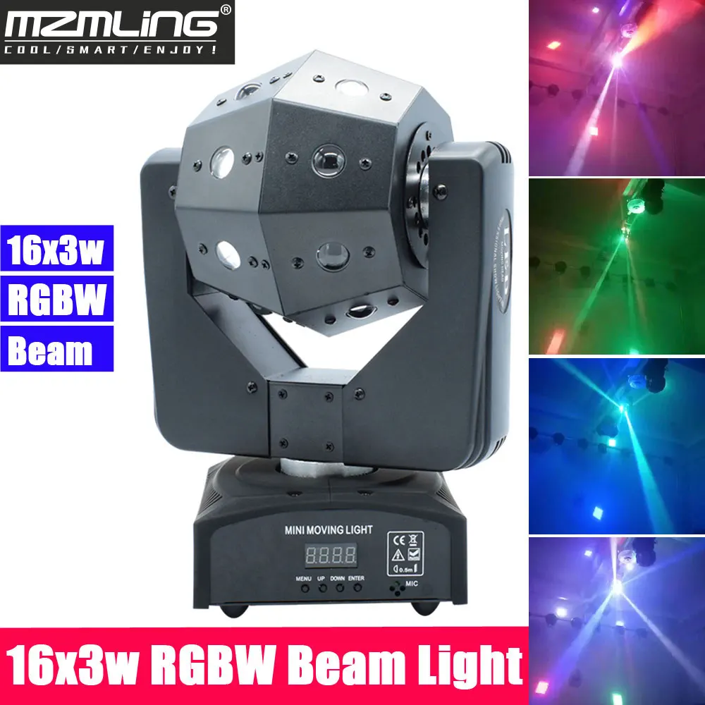 Новый 16x3w RGBW светильник для футбола DMX512 с подвижной головкой