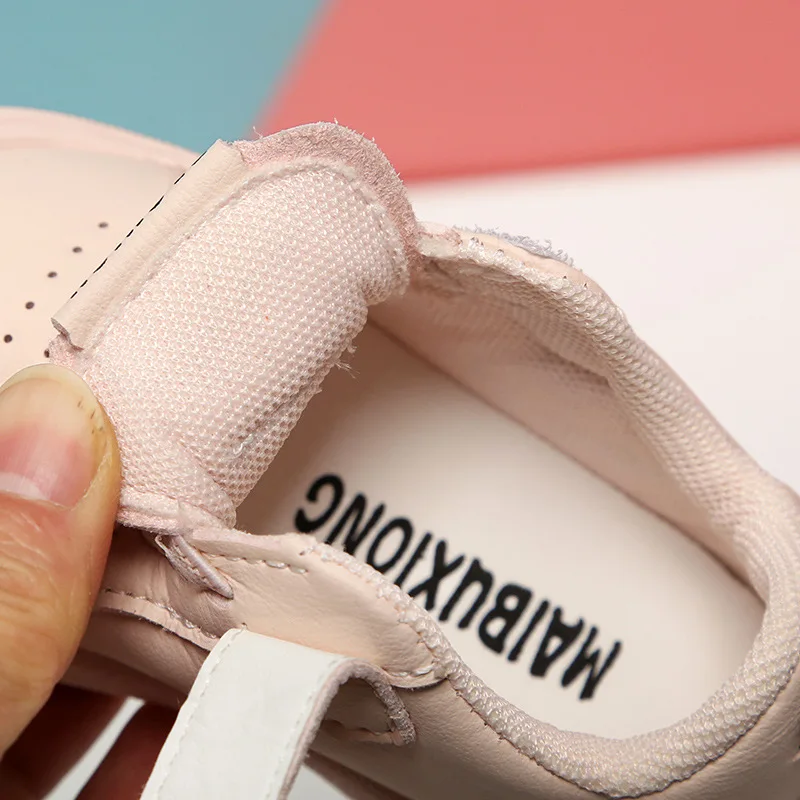 Детская обувь детская спортивная для малышей на весну и осень дышащая кожаная