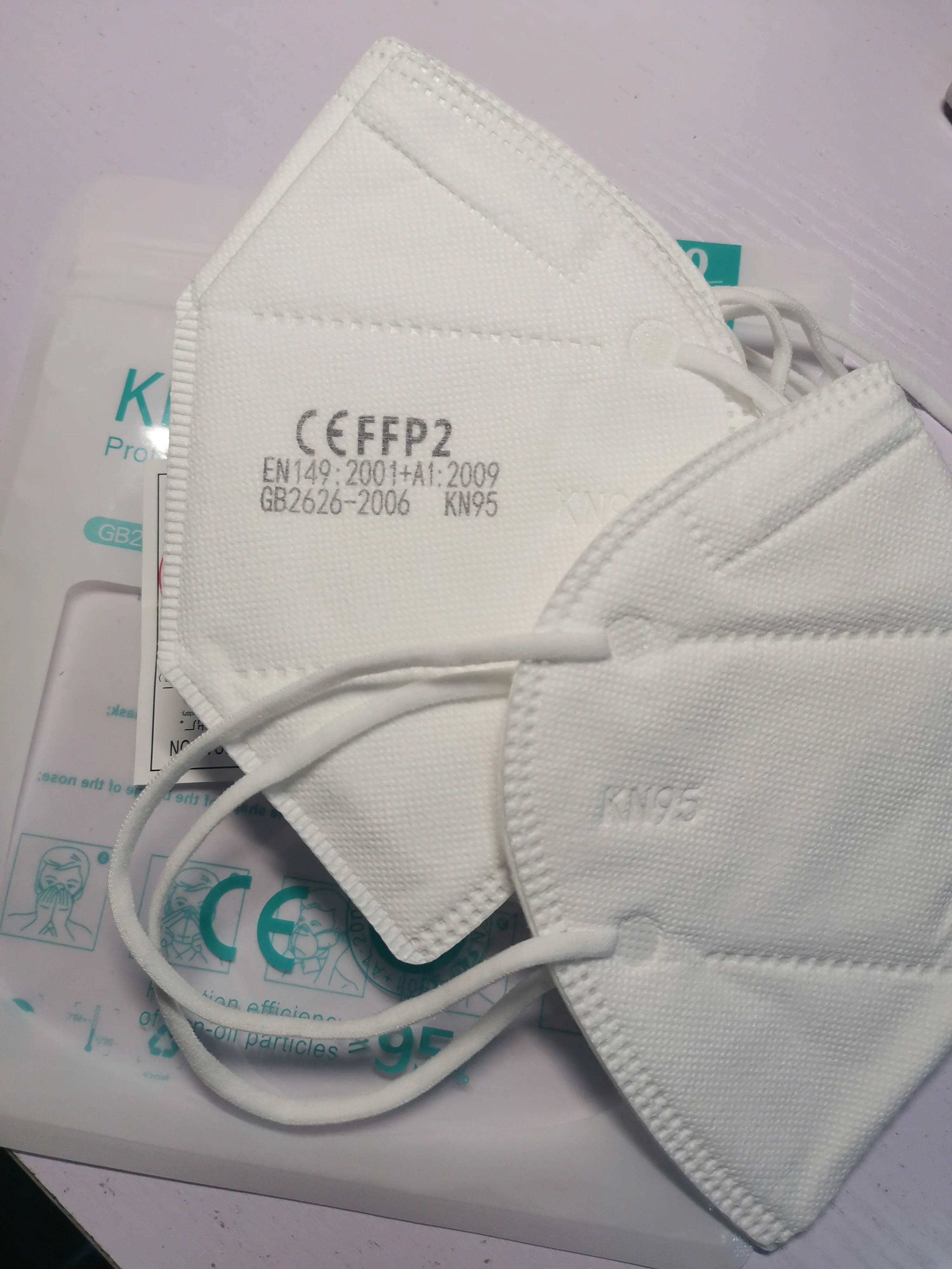 Защитная FFP2 маска для лица PM2.5 5-слойная фильтрующая прокладка защитные маски