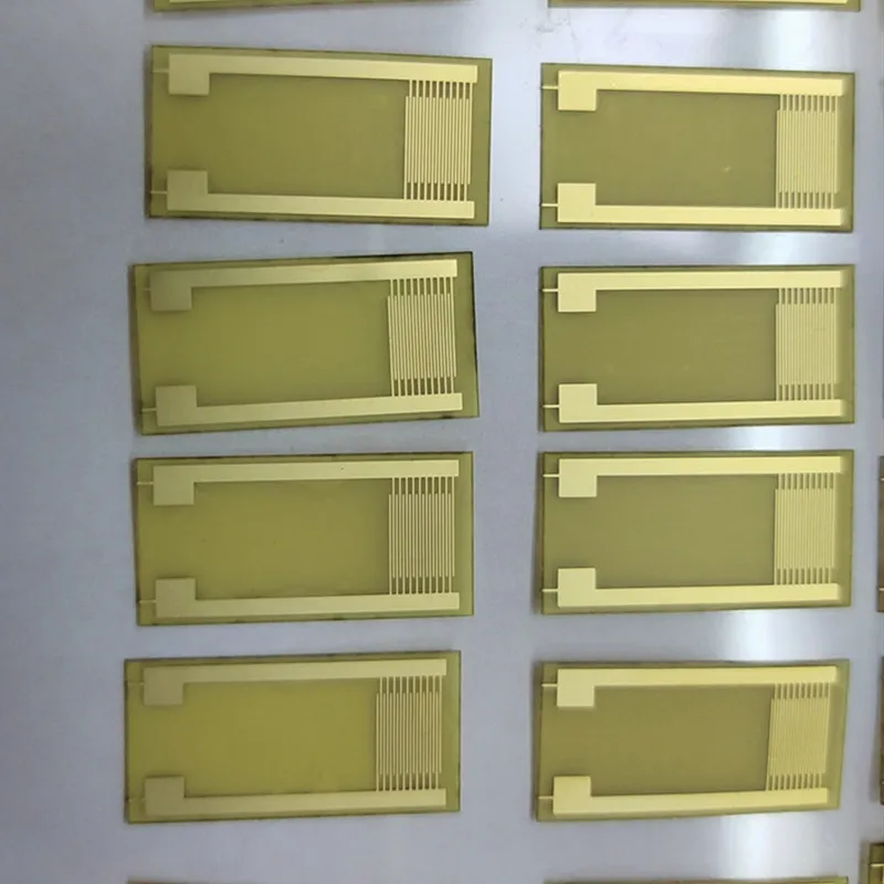 

100um Flexible Interdigitated Electrode IDE Capacitor Array Medical Gas Sensitive Humidity Sensitive Biosensor PI 1PCS
