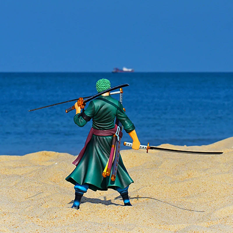 

24CM Anime Figure One Piece Roronoa Zoro Sauron Action Figures PVC Doll Model Japanese Cartoon Two Years Later Children Gift