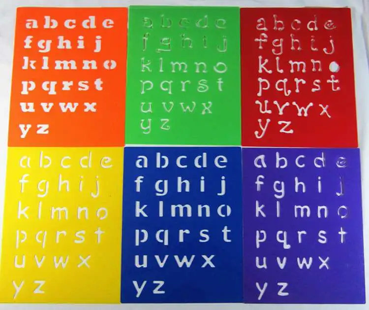 

Children Puzzle Early Painting Drawing Board Sketchpad Toy Lowercase English Stationery Template Tools Unisex Plastic Paint