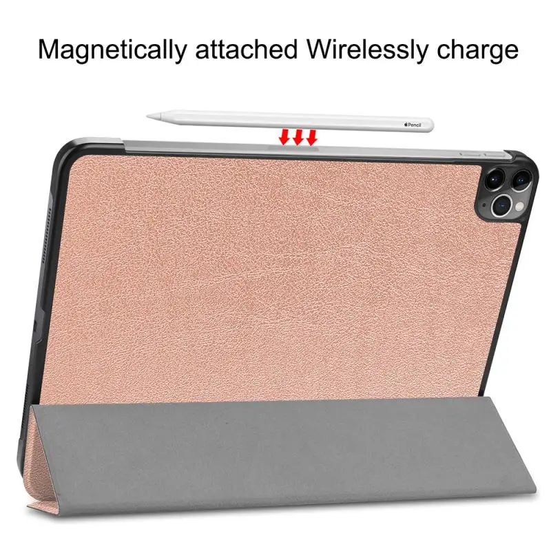 Совершенно новый iPad Pro 12 9 &quot4 го поколения 2020 Folio Stand кожаный смарт чехол подставка