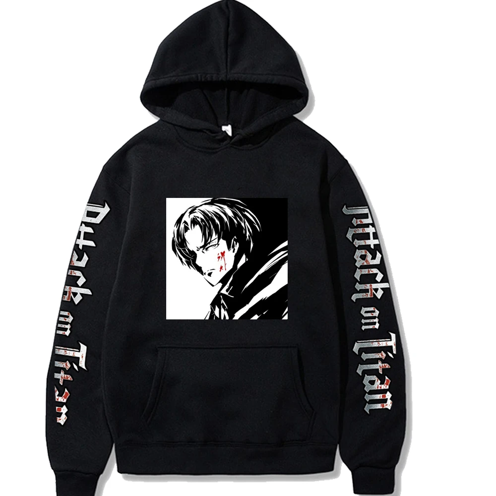 

Attack on Titan Anime Hoodie Long Sleeves Casual Men Cloth