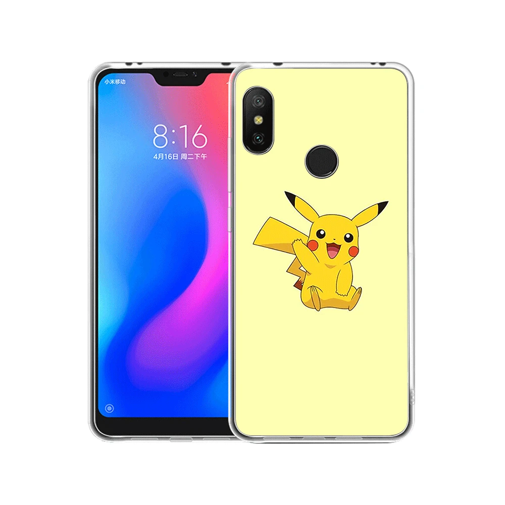 10 Чехол для телефона для Xiaomi mi CC9 CC9E 9T mi x 2 S, 6, 8, 9, SE A1 A2 5X 6X макс 3 A3 Pro Lite Чехол классный Покемон Пикачу узор - Цвет: 10
