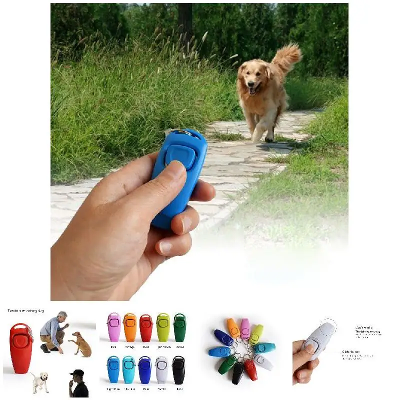 Горячая распродажа! Комбо кликер для собак и свисток обучение тренажер домашних