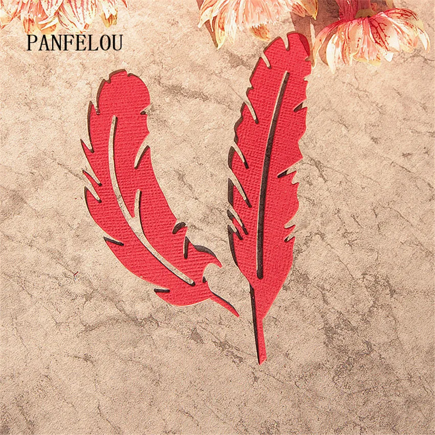 PANFELOU 1 лот = 2 шт. перо металлическое ремесло искусственная бумага высекальные