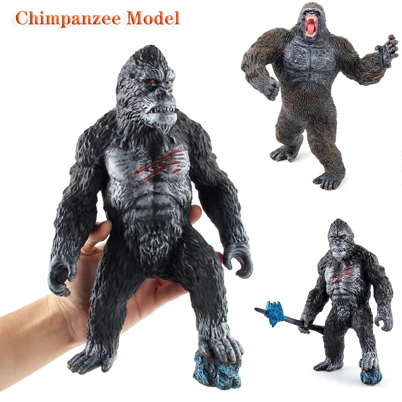 

Large Simulation Science and Education Lifelike Chimpanzee Tomahawk Gorilla Wild Animal Static Solid Model Children's Toy Gift