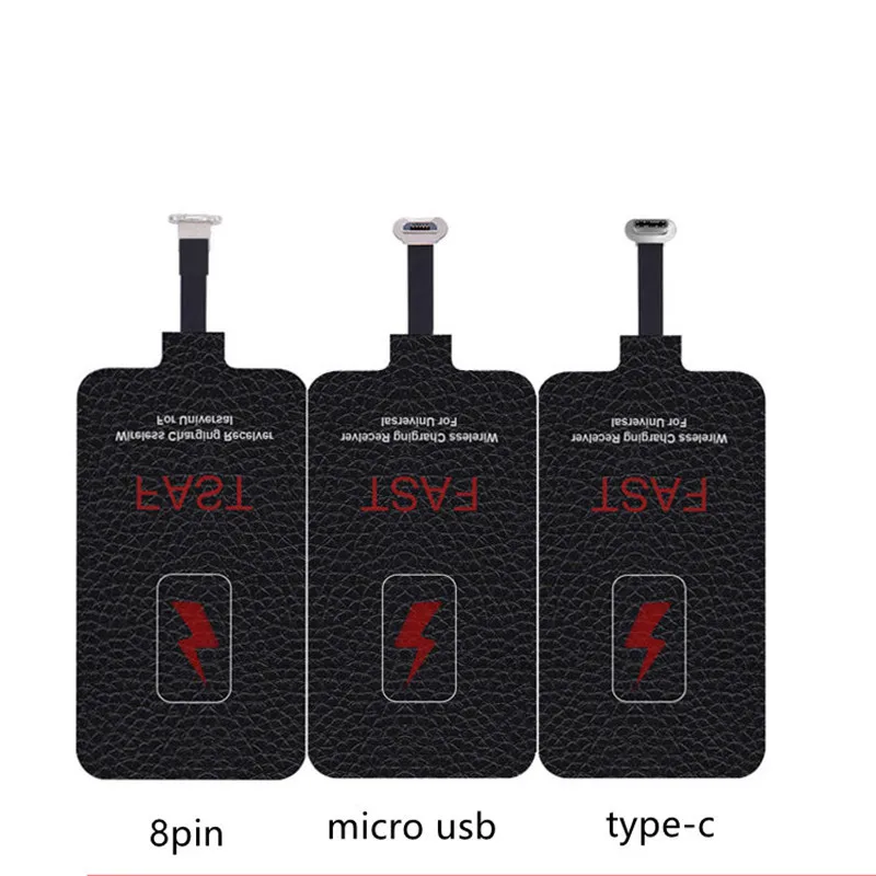 5v2a 10w qi fast wireless charger receiver for iphone 765 samsung huawei xiaomi type c micro usb qi c basic connector free global shipping