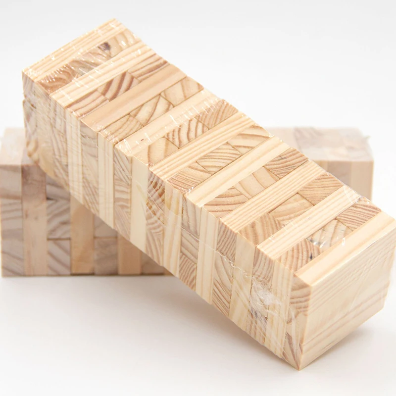 Деревянные строительные блоки в сборе DIY игрушечная Пирамидка для детей Семейная