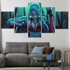 Настенная картина по мотивам игры Лига Легенд, Постер и печать на холсте Jinx для гостиной, домашний декор в рамке
