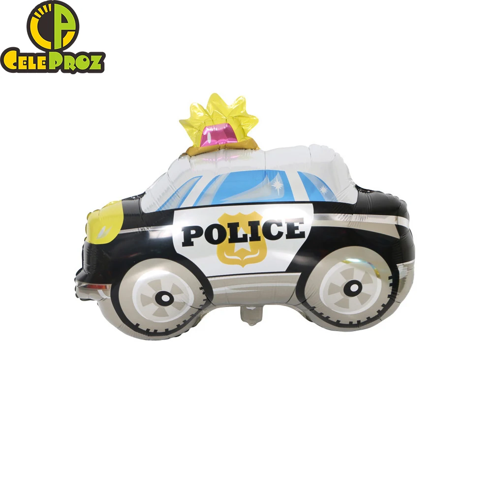 1 шт. мультфильм автомобиль фольги воздушный шар пожарная машина Поезд Автобус