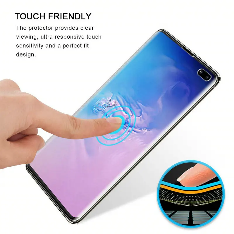 3D полное покрытие Гибкая ТПУ пленка для samsung Note 10 Plus защита экрана samsung Galaxy S10 HD Прозрачная для samsung Note 10 10