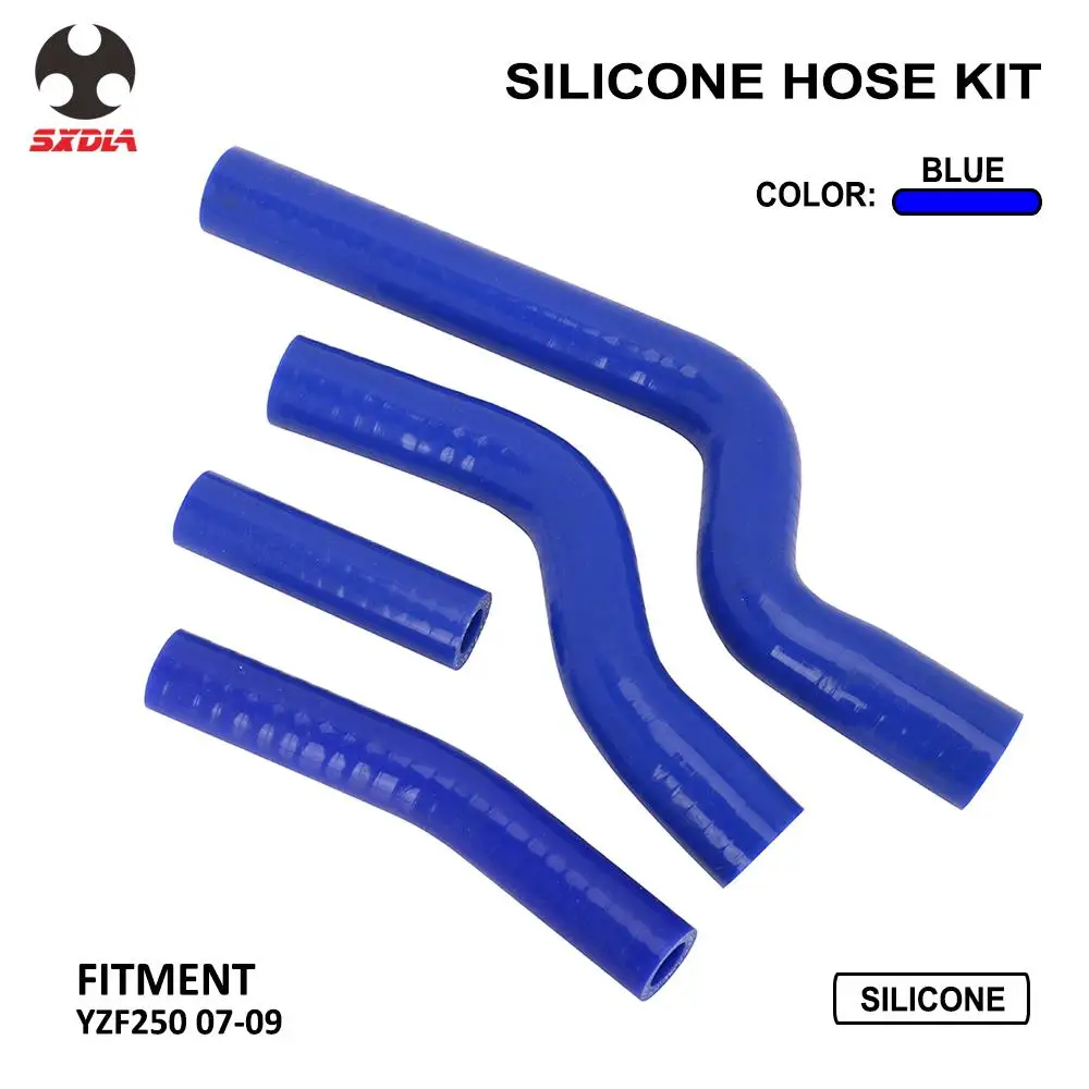 Мотоцикл силиконовый шланг радиатора хладагент комплект для YAMAHA YZ250F YZF250 YZ 250F YZF 250 2007 2008 2009 07 08 09|Выхлопные