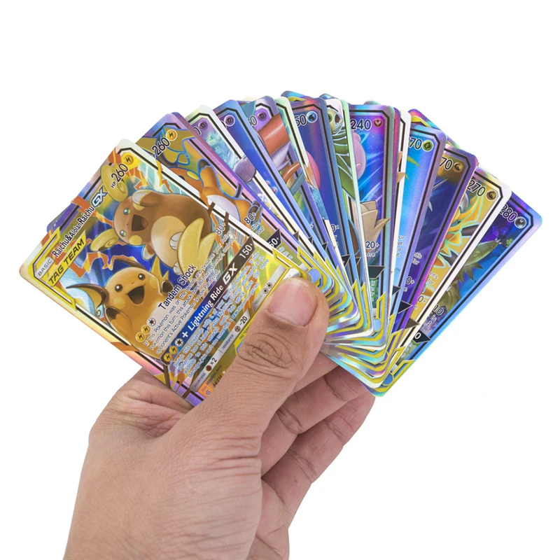 Juego de cartas de Pok&eacute;mon de 60GX Tag Team 30 V Vmax 20EX, MEGA juego de energ&iacute;a, Batalla, Colecci&oacute;n comercial, juguetes de cartas, regalos para ni&ntilde;os, novedad de 2021-4