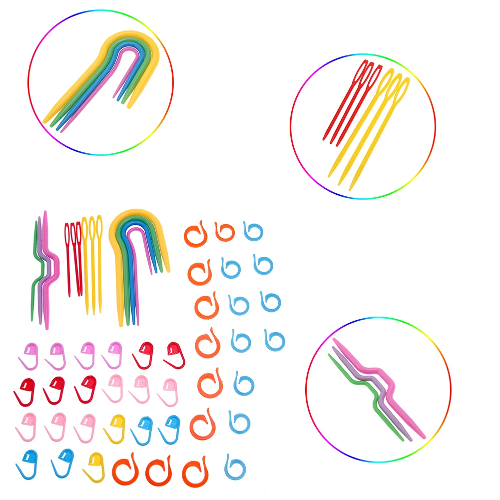 

Crochet Stitch Knitting Accessories Sewing Tools Plastic Knit Stitch Knitting Needles Accessories Sewing Kits