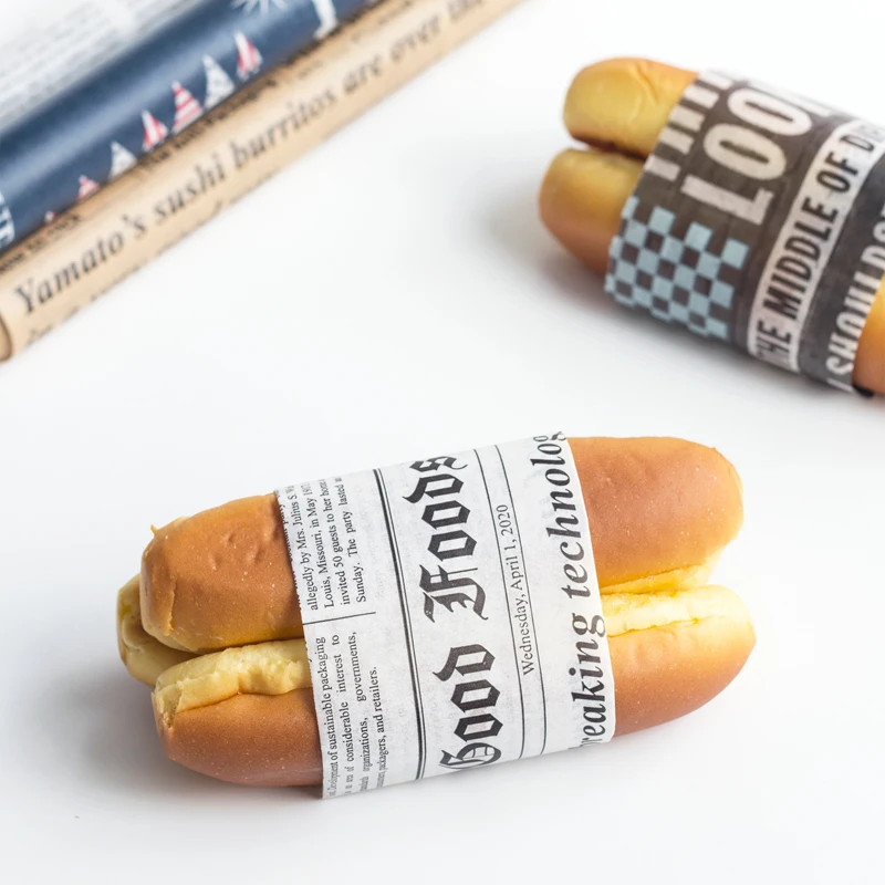 25 шт./лот Восковая бумага пищевая смазка обертка для пищевых продуктов хлеба
