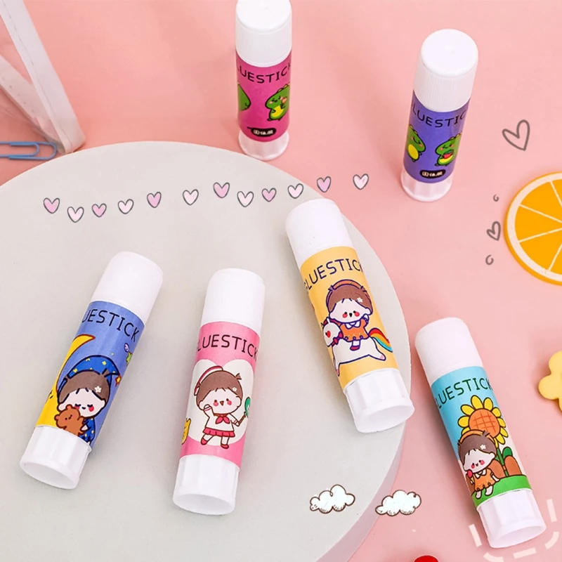 

Cute Cartoon Solid Glue Stick Strong Adhesives Glues for Student Stationery DIY Craft High Viscosity School Supplies M5TB