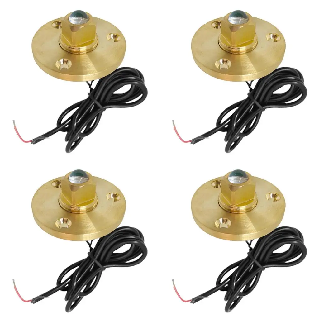 

Boat Drain Plug LED Light Underwater Brass Garboard Stern Powerboat