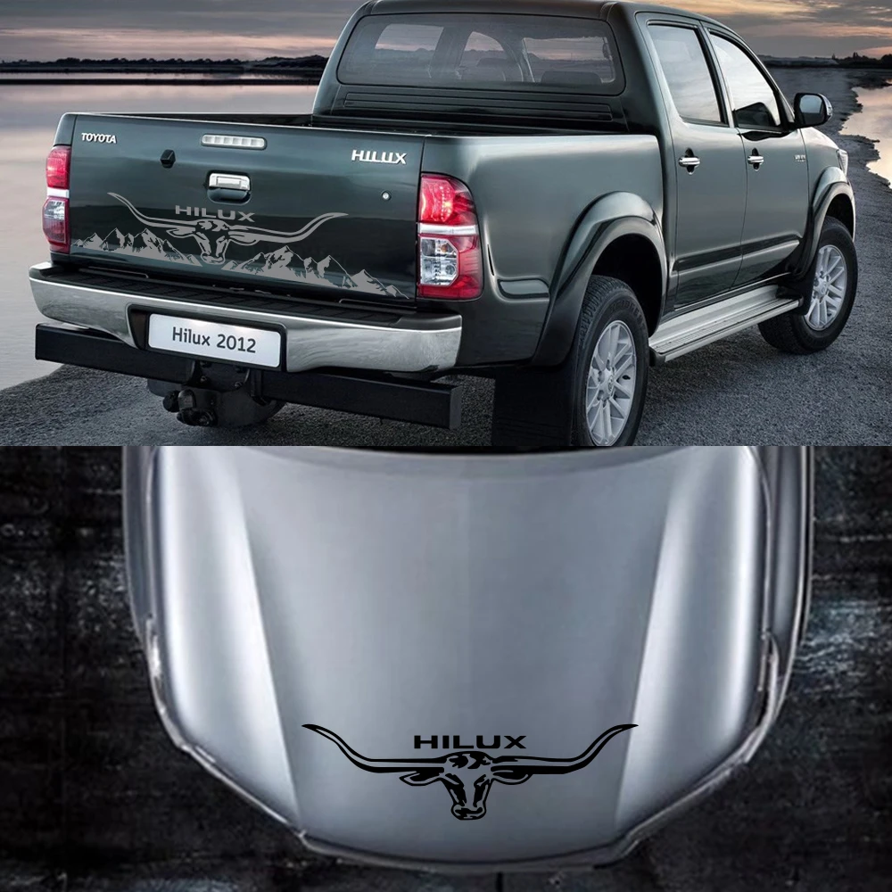 Виниловая пленка для багажника 3 шт. детали тюнинга автомобиля Hilux Toyota Revo Vigo -