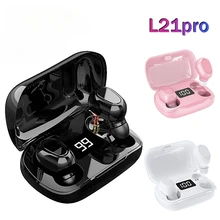 Savioke L21 Pro TWS Bluetooth Wireless Headphones Waterproof Stereo In-Ear Sports Headsets For  Oppo Huawei Music Earphones