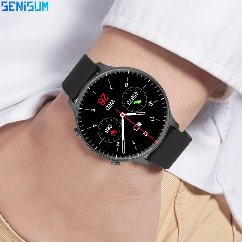

2021 Smartwatch Для мужчин пульса Мониторинг давления, кислорода в крови, шагомер, Facebook, VK синхронизация сообщений смарт часы новый Reloj Inteligente