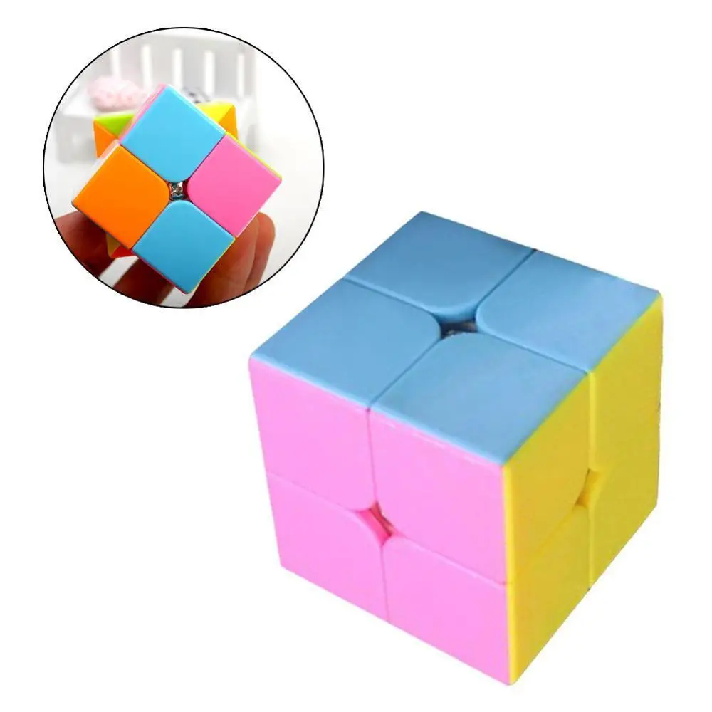 

2x2x2 Mini Intelligence Stickerless Speed Puzzle Magic Smooth Twist Intelligence Stickerless Educational Cubo Magic Toys