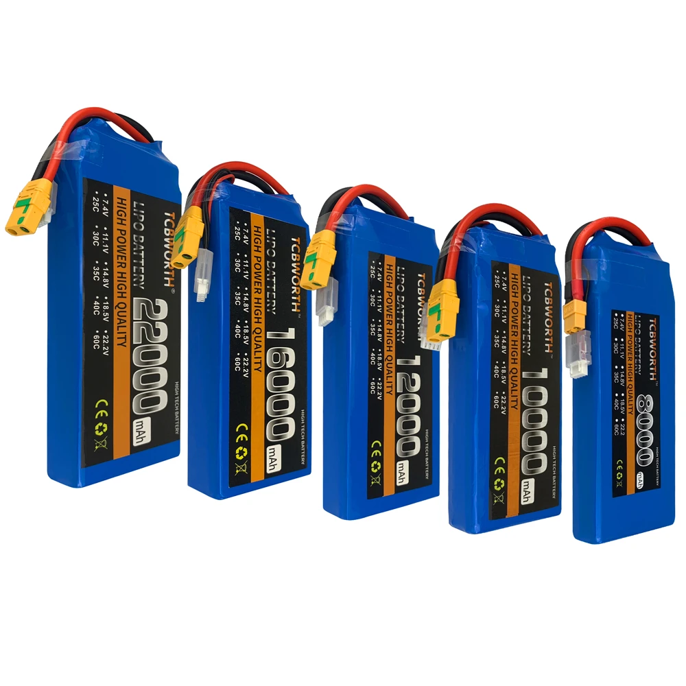 3S RC LiPo Батарея 11 1 V 16000 мА/ч 25C литиевые батареи для РУ самолет квадротор