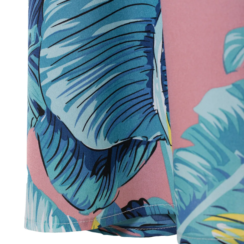 Женская винтажная юбка с принтом банановых листьев Повседневная плиссированная