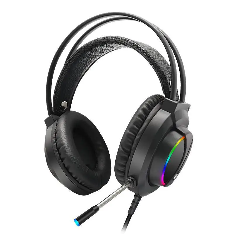 Новейшая гарнитура 7 1 каналов с RGB подсветкой наушники 3 5 мм игровые для