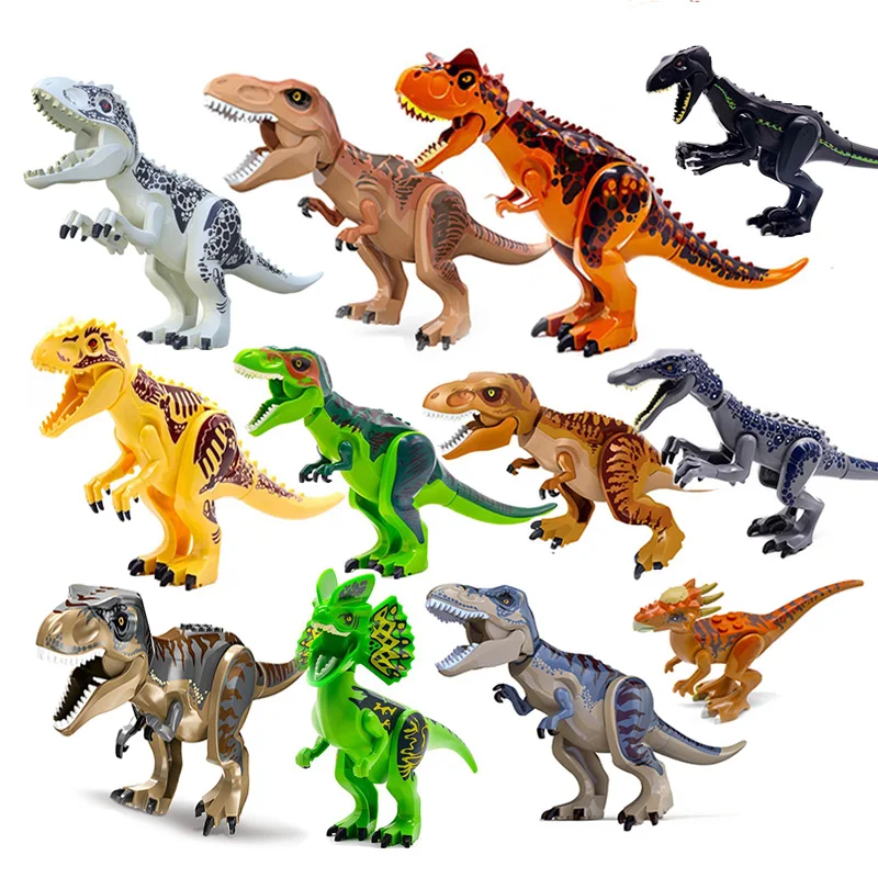 

Brutal Raptor Building Jurassic Blocks World 2 MINI Dinosaur Figures Bricks Dino Toys For Children Dinosaurios Christmas