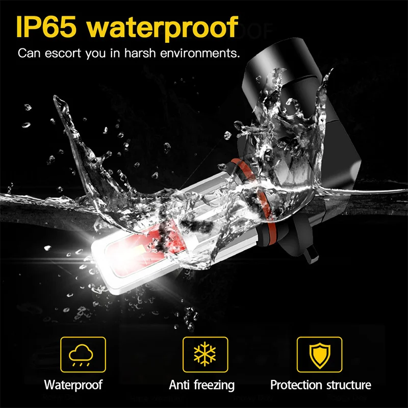 2 шт. 9005 светодиодные HB3 9006 HB4 автомобильные противотуманные фары для Mazda 6 3 CX-5