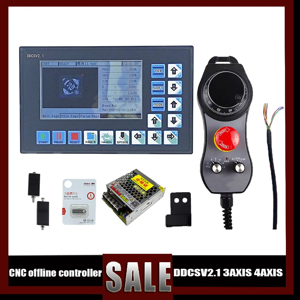 

The New Cnc Offline Independent Controller Ddcsv2.13/4axis Engraving Machine Motion Control System Replaces Mach3 To Read G Code