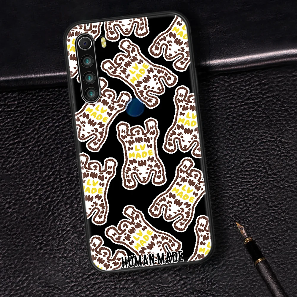 

Human Made Fashion Brand Phone Case Cover Hull For XIAOMI Redmi 7 7A 8 8A 9 9C Note 6 7 8 9 9S K20 Pro K30 black Cover Silicone