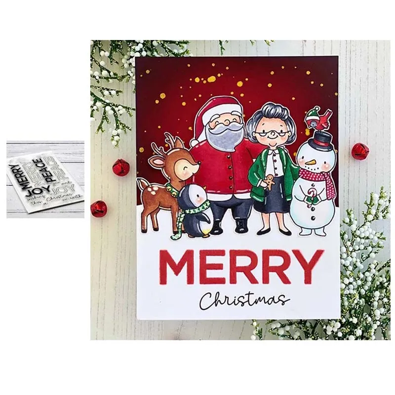 Прозрачные силиконовые штампы с надписью печать для сделай сам скрапбукинг