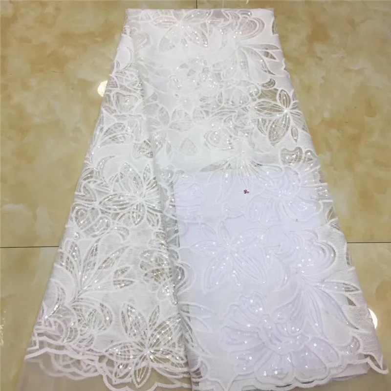 Onion Nigerian gold tulle sequins embroidery Lace Fabric 2020 High Quality African dry voile for French Happy party | Дом и сад