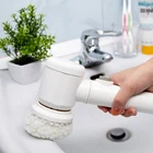 30 портативная пластиковая электрическая Чистящая Щетка для ванной плитки и санитарных принадлежностей для работы по дому, на кухне инструмент для очистки