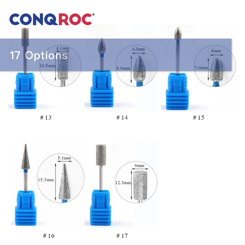 Сверло Карбидное алмазное для снятия гель лака 2 35 мм 3/32 дюйма 5 шт.|Сверла| |