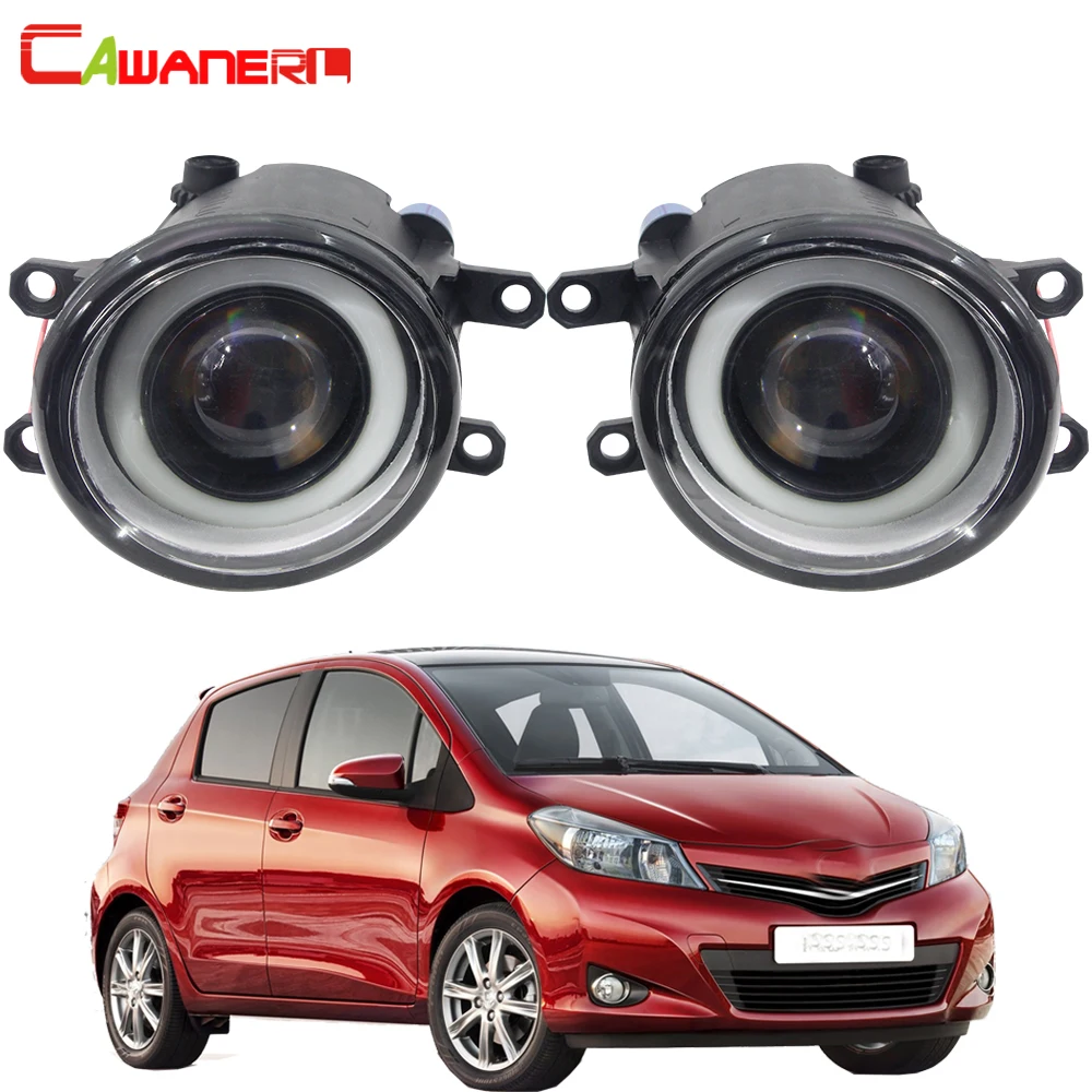 Автомобильные светодиодные противотуманные фары Cawanerl для Toyota Yaris хэтчбек 2006-2014