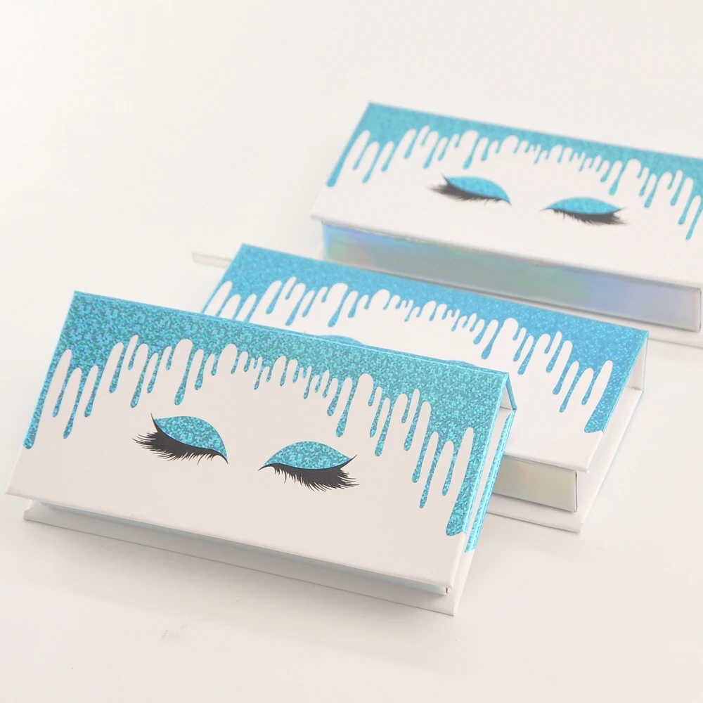 

10/pack Wholesale eyelash peackaging box lash boxes package custom rectangle magnetic white red faux cils makeup case vendors