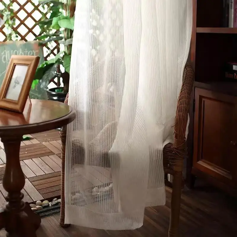 

Modern Pinstripe curtains are suitable for bedroom, living room, balcony, study, sunshade and sunscreen