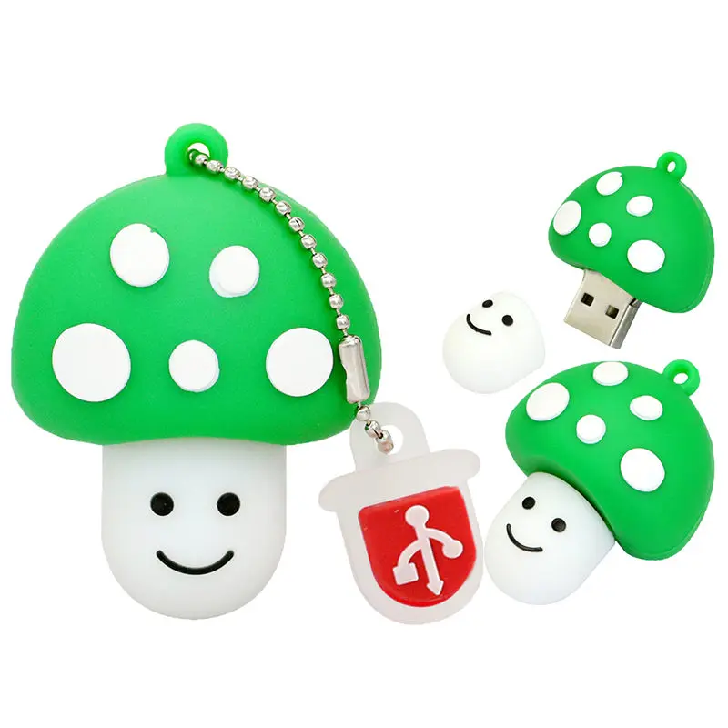 Cle Usb флеш-накопитель 32 ГБ с рисунком «Супер Марио yoshi дракон Usb флэш-накопитель красный гриб флэш-накопитель 64G 16 Гб карта памяти 128GB 4GB U диск - Цвет: Зеленый