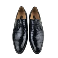 ousidun crocodile men dress shoes handmade men formal shoes business casual shoes big yards round head mens leather shoe