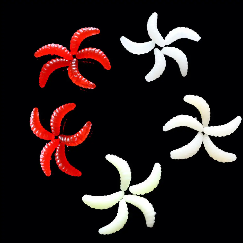 

30pcs/set 2cm Soft Fishing Lure Artificial Rubber Earthworm Baits Flexible Lures Pesca Jig Trout Jig Soft Bait