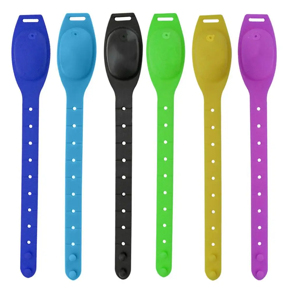 Портативный Силиконовый браслет для дезинфекции рук бутылка антибактериальный