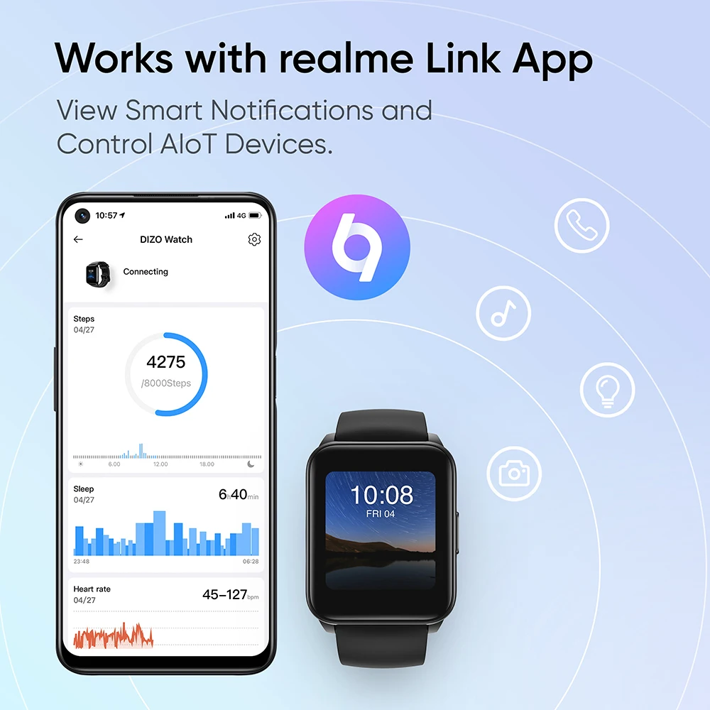realme dizo watch smart watch 12 day battery life 90 sport modes smartwatch ip68 water resistant global version real stock free global shipping