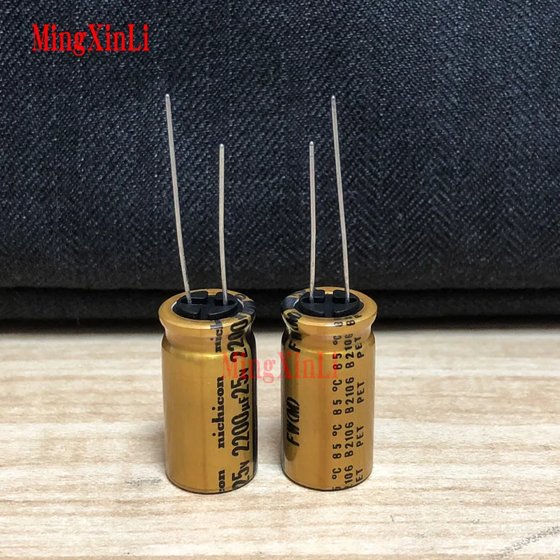 2-10 шт. электролитические конденсаторы серии NICHICON FW конденсатор HIFI 16V25V35V 50V 63V 100V1UF